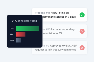 Contract dashboard screenshot